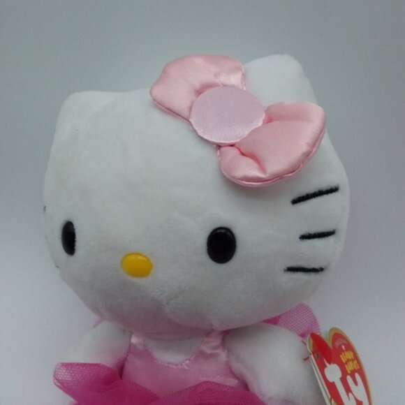 2 Hello Kitty Sanrio Plush Stuffed Toys Ty & Asian Chinese Cat in Kimono… - Picture 9 of 14